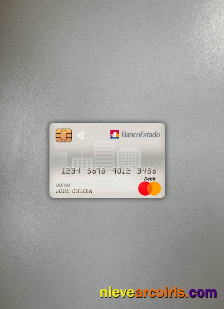 Chile Banco del estado de chile bank master debit card photolook
